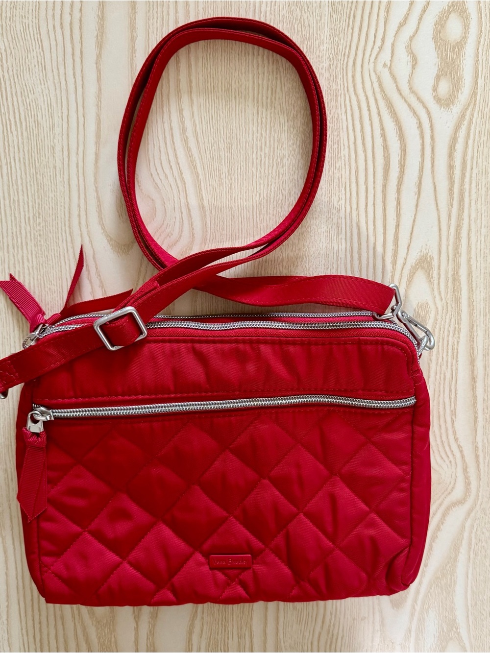 Vera Bradley Red Quilted Crossbody Bag